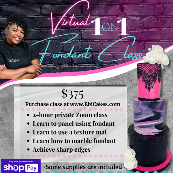 VIRTUAL Fondant Class, 1-on-1