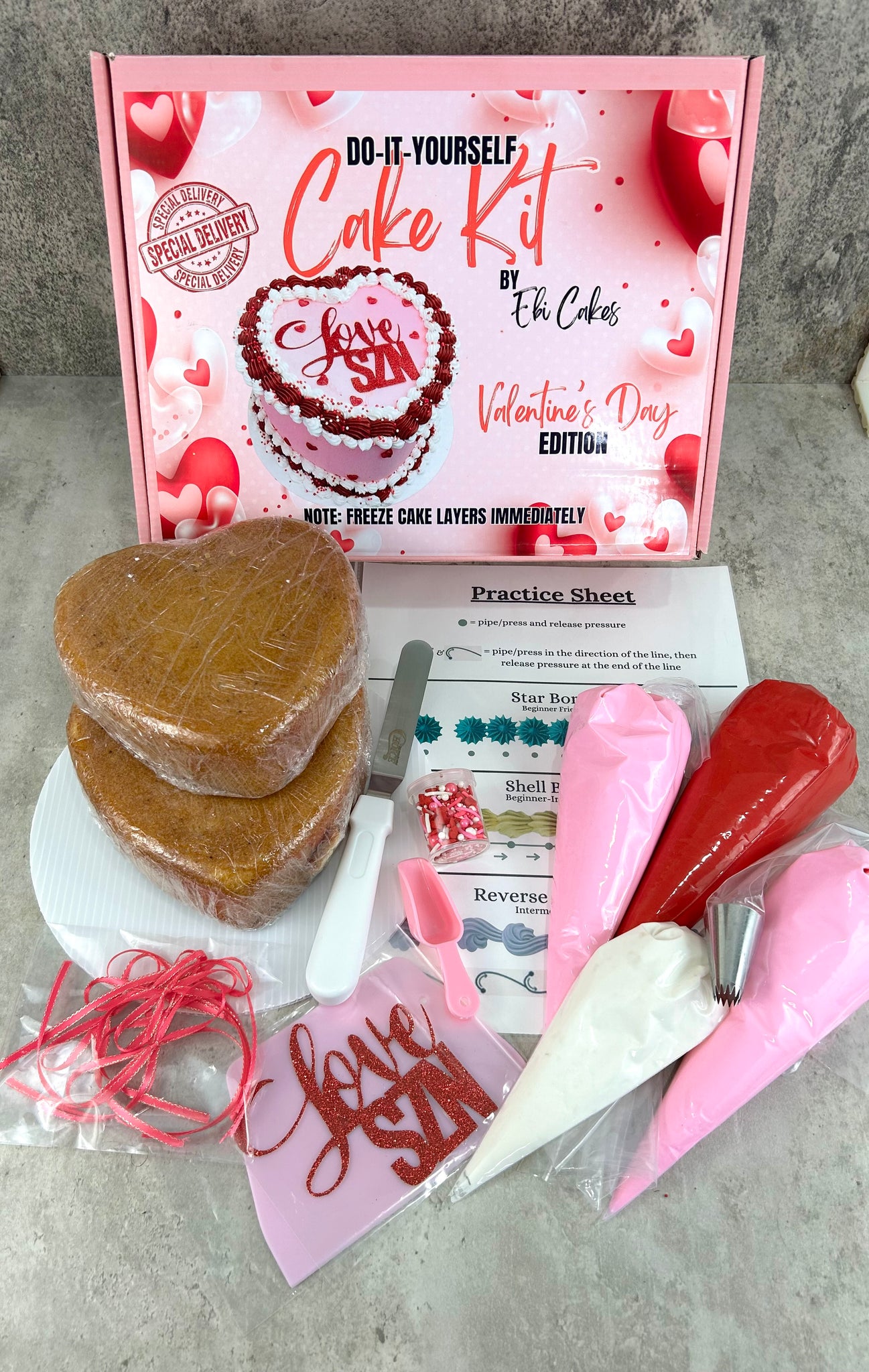 DIY Valentine's Day Cake Kit